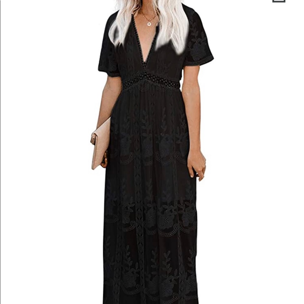 Black lace dress